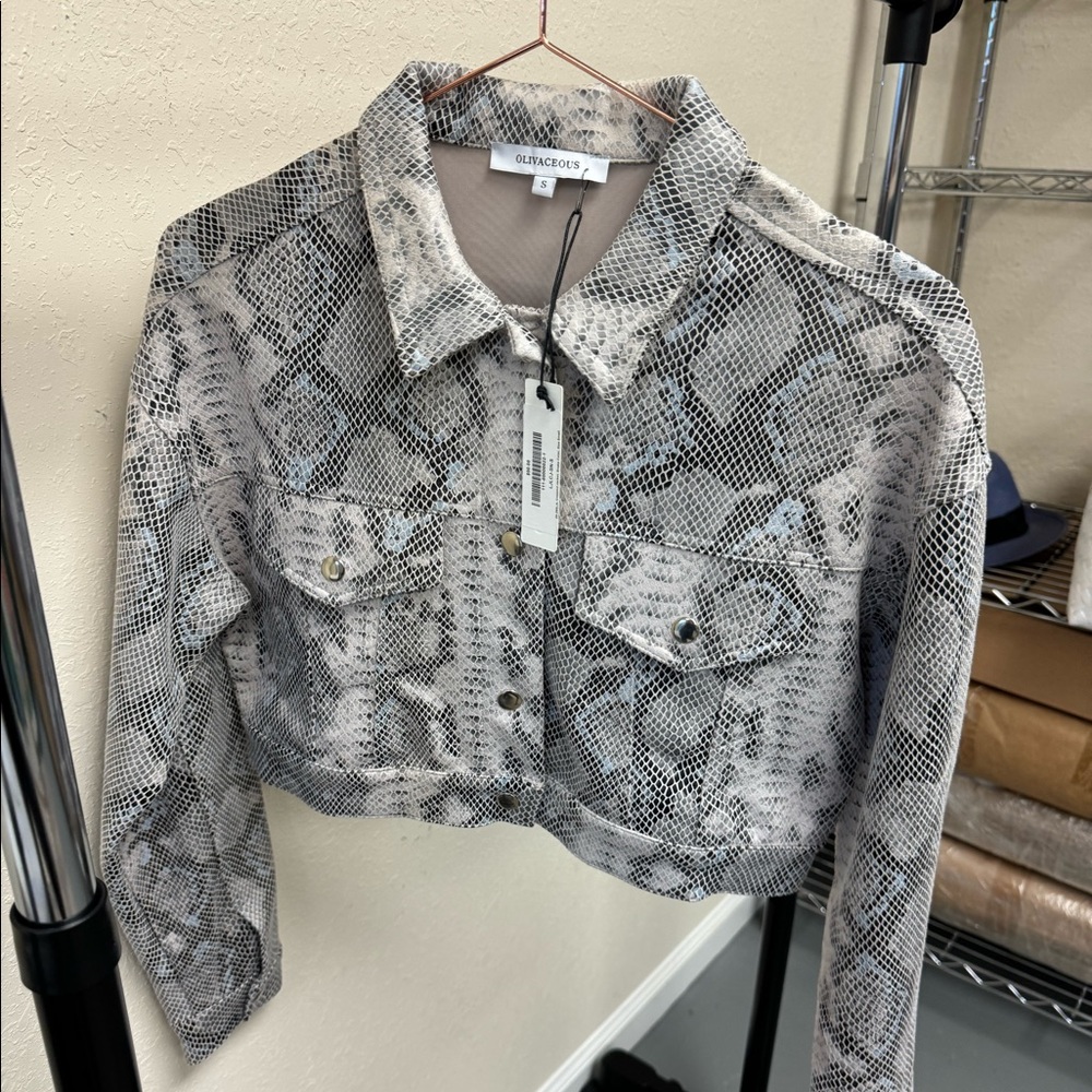 Brand new with tags cropped jacket